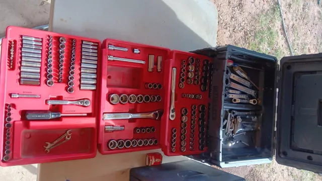 Craftsman Made in USA Mechanics Tools Set Socket 1/2--3/8--1/4   dr