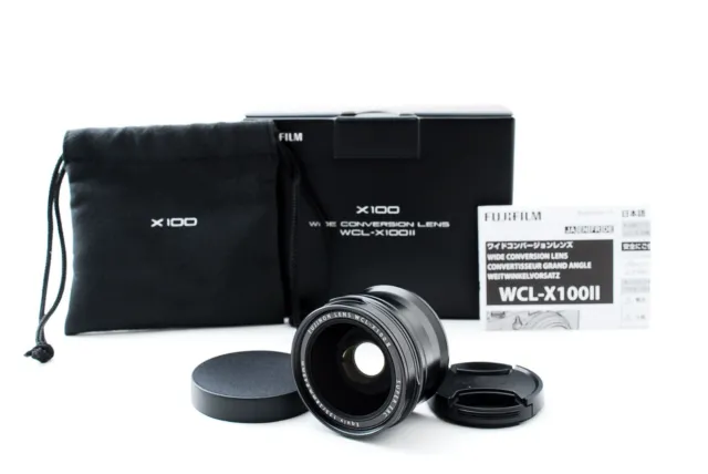 Fujifilm Conversion Lens WCL-X100Ⅱ Black [Near Mint] From JAPAN #1122