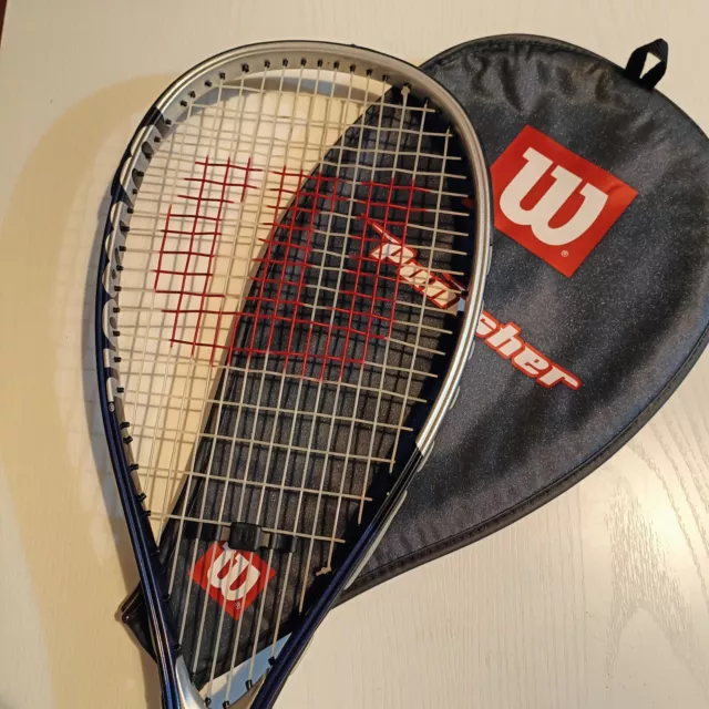 Wilson Punisher Titan Squashschläger silber & blau *Top Zustand