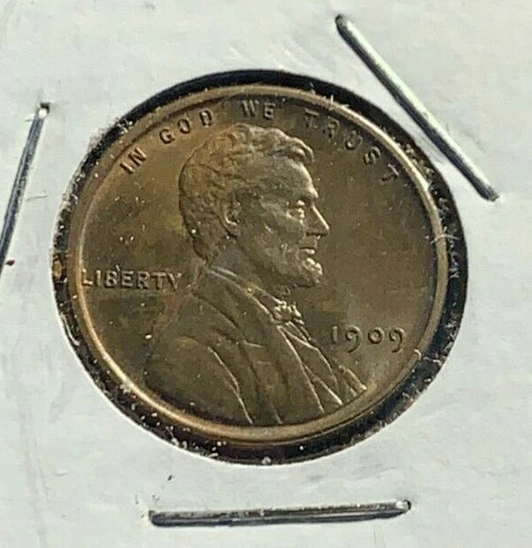1909-P VDB Lincoln Wheat Cent Penny (BU - Brown) - Old U.S. Coins