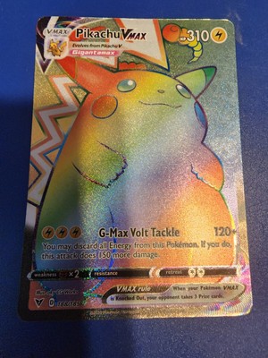 pikachu vmax rainbow vivid voltage