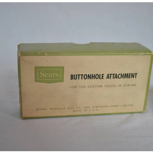 VTG Sears Kenmore Buttonhole Attachment by Greist Mfg
