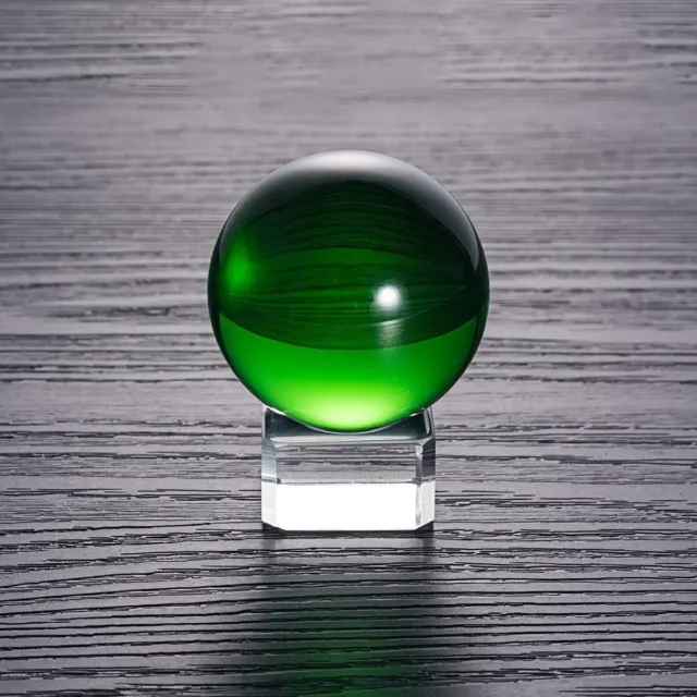 Sfera di cristallo verde 40 mm