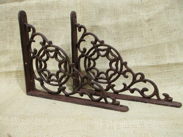 2 Shelf Brackets Spider Shelf Decor Spider Web Shelving Corbels Rustic Braces