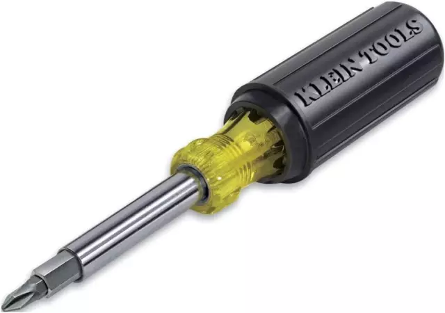 Klein Tools 32500HD 11-in-1 Multi-Bit Screwdriver/Nut Driver, Impact-Rated