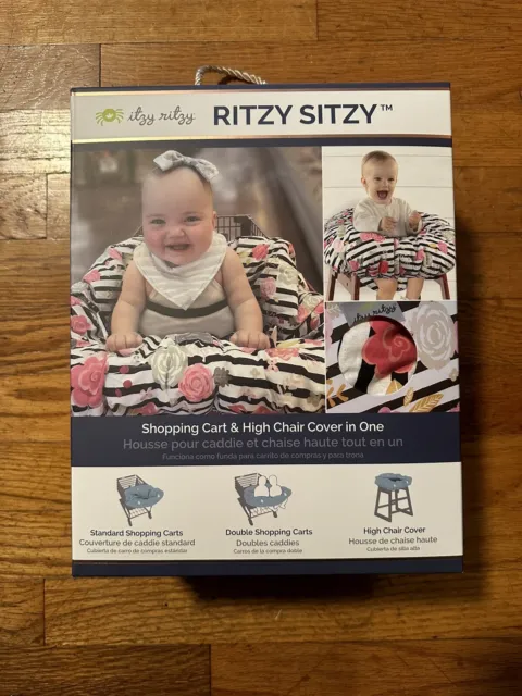 Itzy Ritzy® Ritzy Sitzy™ Shopping Cart and High Chair Cover in Floral Stripe