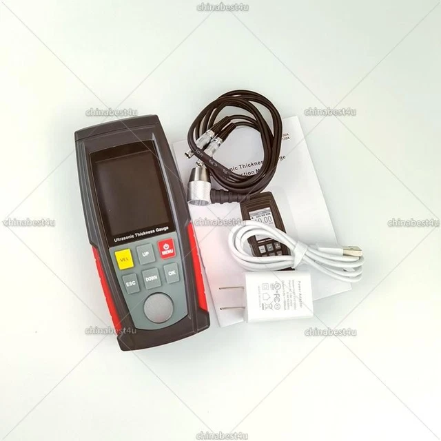 HANDHELD ULTRASONIC THICKNESS Gauge Sound Velocity Meter Metal Depth