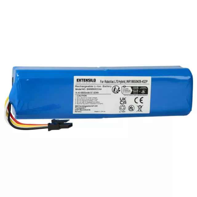 Batterie pour Eufy RoboVac L70 Hybrid L70 Hybrid T2190G21 L70 Hybrid T2190 14,4V