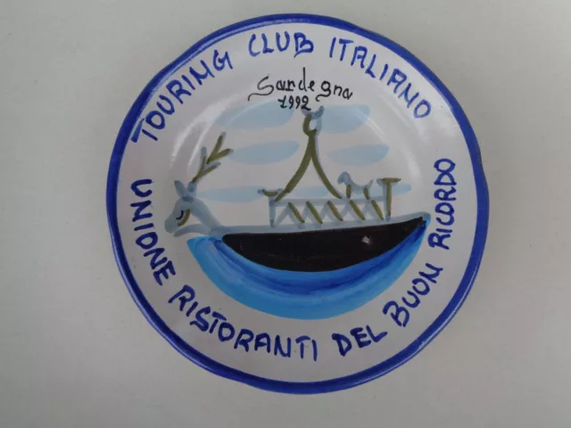 Piatto Unione Ristoranti Del Buon Ricordo Touring Club Italiano, Sardegna 1992