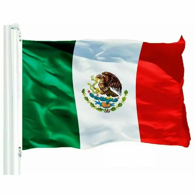 New 5’x8’ Polyester MEXICO FLAG Mexican Banner Pennant Bandera Indoor Outdoor 2