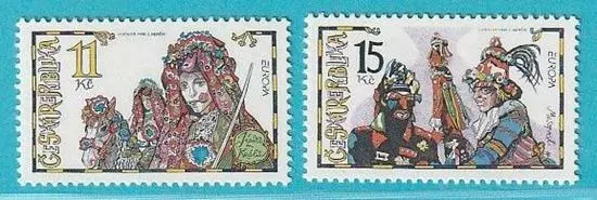 Tschechische Republik Europa CEPT 1998 ** MiNr. 182-183 Feste und Feiertage