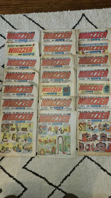 Whizzer And Chips Vintage Comic Bundle Late 60s and early 70s