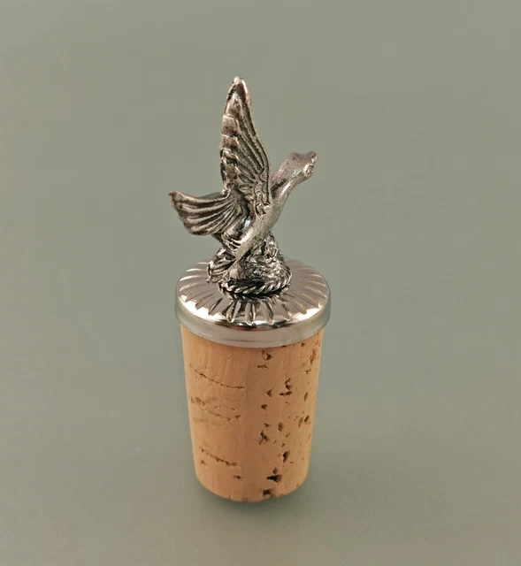9979043 Tapa de la Botella Pato Caza Acero Inoxidable Con Corcho H7cm 3