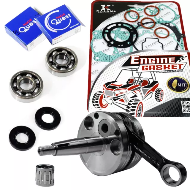 For KAWASAKI KX85 KX 85 ENGINE REBUILD KIT CRANKSHAFT GASKETS BEARINGS 2001-2005