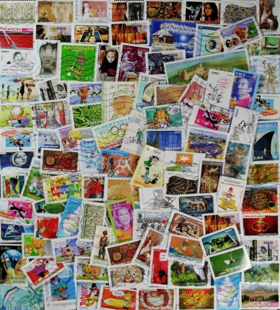FRANCE Wonderful collection, 400 different comm. stamps mainly from 2007 to 2018