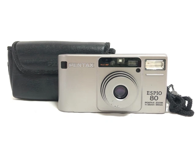 Autocollant près De Mint En Étui 】 Pentax espio 80 Af Zoom Point & Shoot 35mm