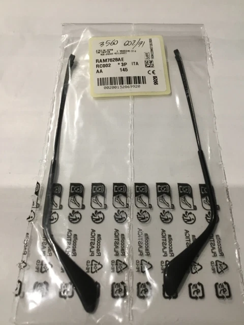 ASTE RICAMBIO RAY BAN MOD. RB 3560 COL. 002/71 L.145 mm. NEW ORIGINAL ARMS