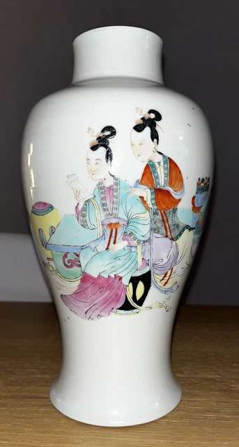 Vase En Porcelaine Chinoise Antique XIXe Siècle - Ancien, Décoration Asiatique