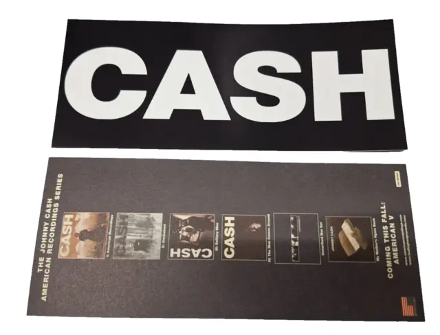 Rare Johnny Cash Promo Sticker 6" Decal Bumper Sticker Vinyl American Recording