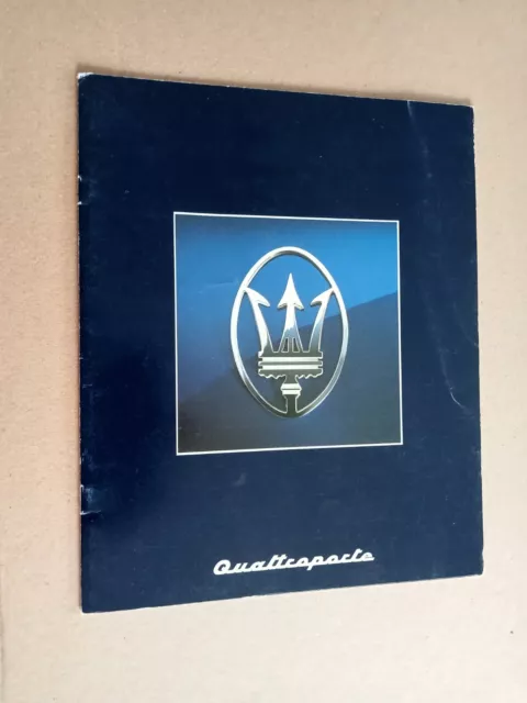 Catalogue publicitaire prospectus      MASERATI QUATTROPORTE