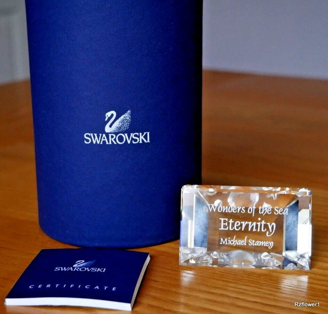 Swarovski Crystal SCS 2006 Jahresausgabe Ewigkeitsplatte 855626, neu im Karton, Zertifikat