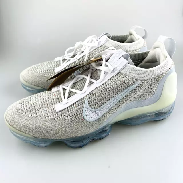 Nike Air VaporMax Flyknit White Pure Platinum 2021 Size 10.5 M,  12 W DC4112-100