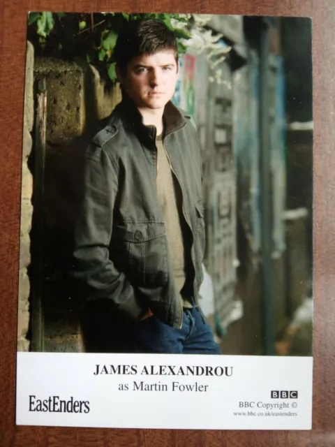 JAMES ALEXANDROU *Martin Fowler* EASTENDERS NOT SIGNED CAST CARD FREE POST