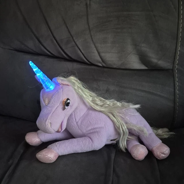 MATTEL BARBIE SWAN Lake Lila Talking light up Unicorn Plush