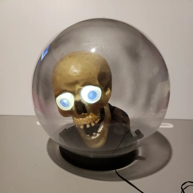 Large Gemmy Tornado Globe Skull Halloween Decoration Lights Up & Plays Music Large Gemmy Tornado Globe Skull Halloween Decoration Lights Up & Plays Music