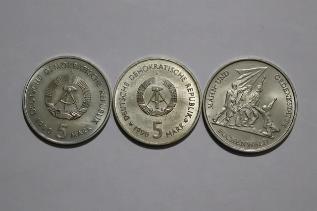🧭 🇩🇪 Germany Ddr - 10 Mark - 3 Commemorative Coins B53 V18