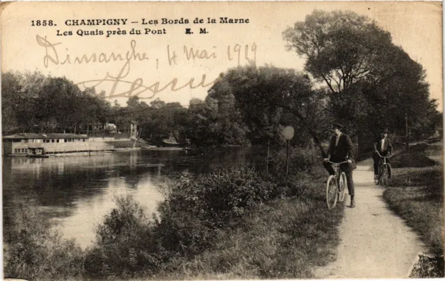 CPA CHAMPIGNY - Les Bords de la Marne - Les Quais pres du Pont (659680)