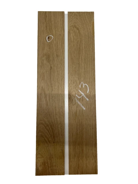 2  Pack, White oak Thin Stock Lumber Board-Wood Crafts  24"x 4"x 1/16"  #143