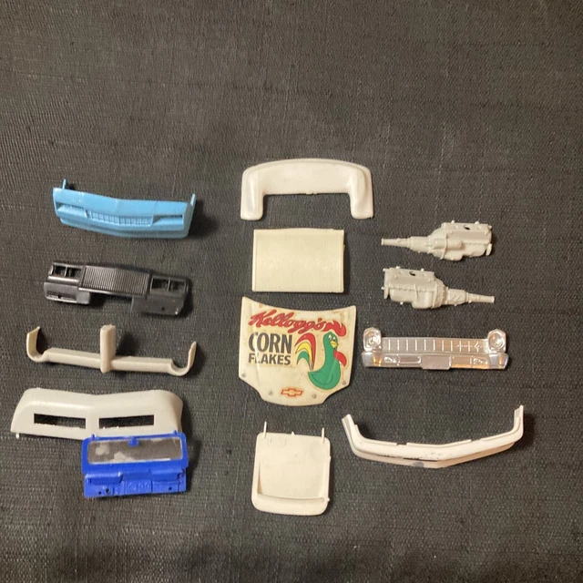 VINTAGE 13 BUMPERS Hoods Engines Model Car Kit Junkyard Parts 80’s90’s
