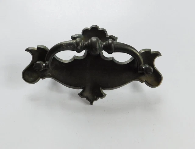 1 grande poignée de tiroir tiroir en laiton vintage Chippendale 5 1/2" 3