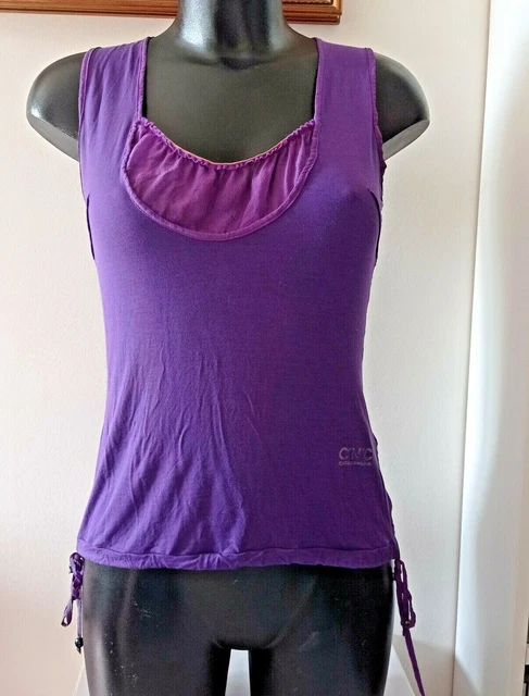 Maglia top canotta t shirt da donna per  s primavera estate cnc national viola