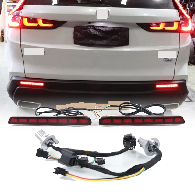 REAR BUMPER REFLECTOR Brake Fog DRL Indicator Light For Honda CRV CRV