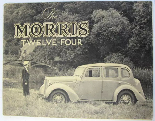 MORRIS Twelve-Four Car Sales Brochure Aug 1937 #4890-8/37/50m