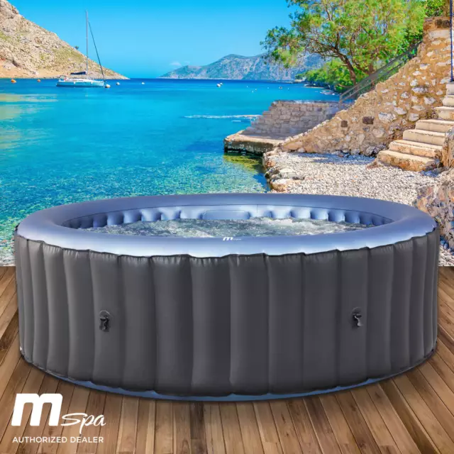 Whirlpool MSpa BERGEN 6 Personen aufblasbar Pool Wellness Massage Spa Ø204x70cm