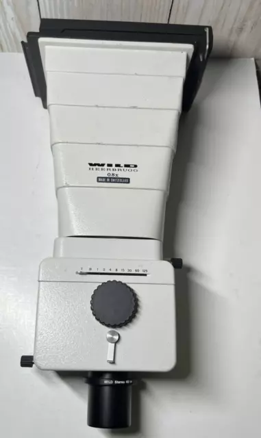 Wild Heerbrugg Microscope Polaroid Camera Adapter Lens (0.8x) MP511 Switzerland