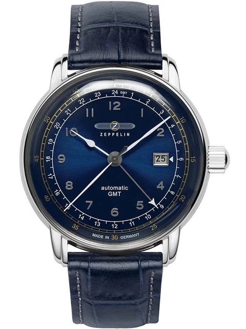 Zeppelin 7668-3 Los Angeles LZ126 Automatico GMT 43mm 5ATM