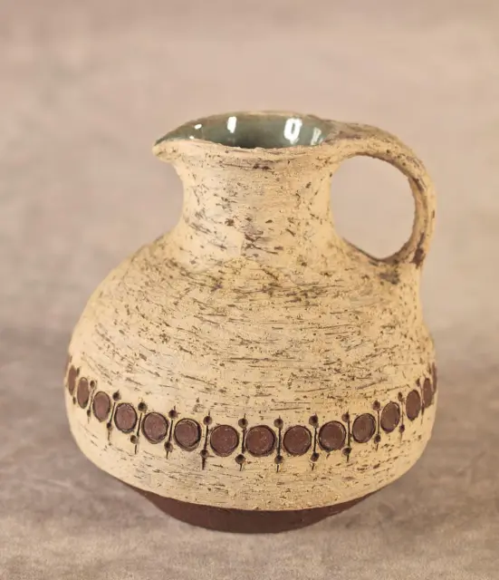 Studio pottery vase, textured 60´s style, Gollner Keramik, Germany