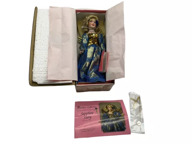 Paradise Galleries Treasury Collection Saphire Fairy, Still Attached in Box