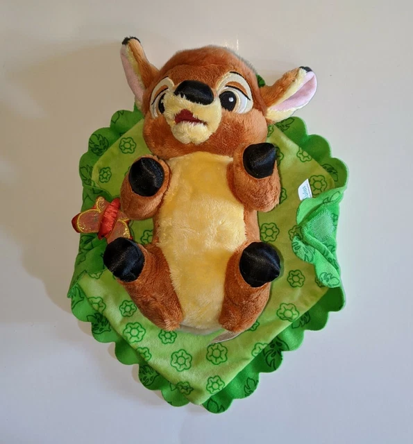 Disney Parks Baby Plush Bambi With Blanket Plush Doll Disneyland Babies Lovey