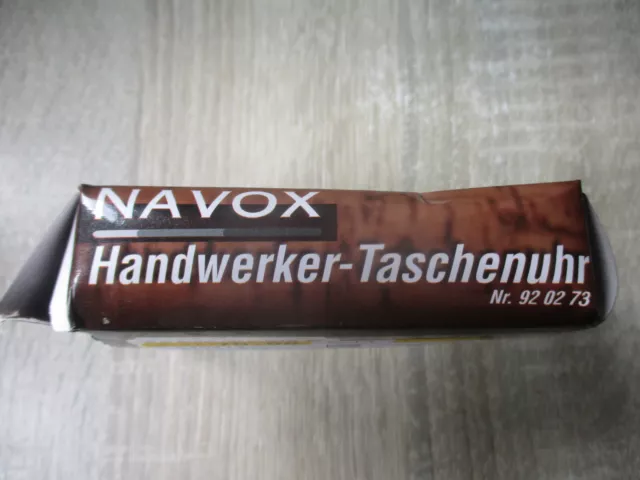Navox - Handwerker-Taschenuhr, mit Etui und Gürtelclip, Quarzwerk