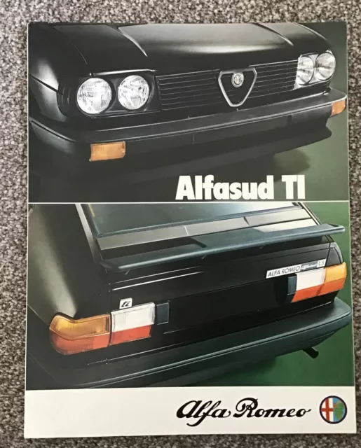 Alfa Romeo Alfasud Ti brochure Uk Market 1980