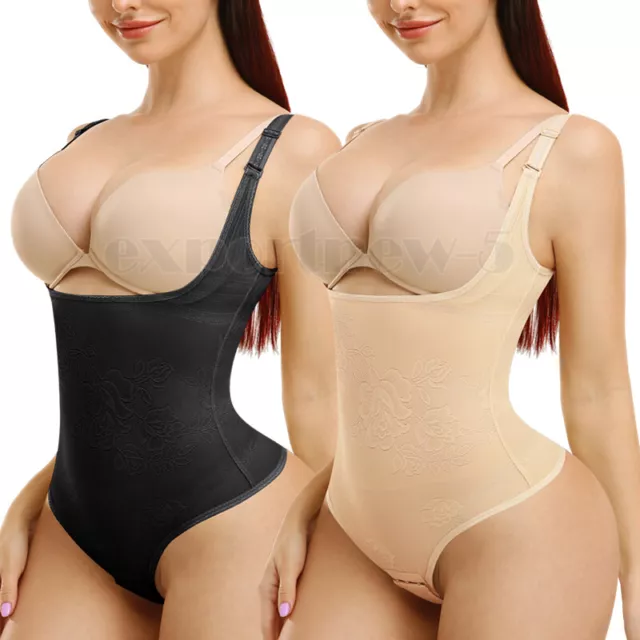 Women Full Body Shaper Tummy Control Wear Your Own Bra Bodysuit Girdle Shapewear