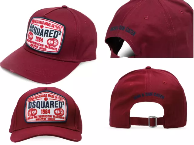 Dsquared2 Madre Maldito Marinaid Parche Gorra de Béisbol Basebalkappe Sombrero