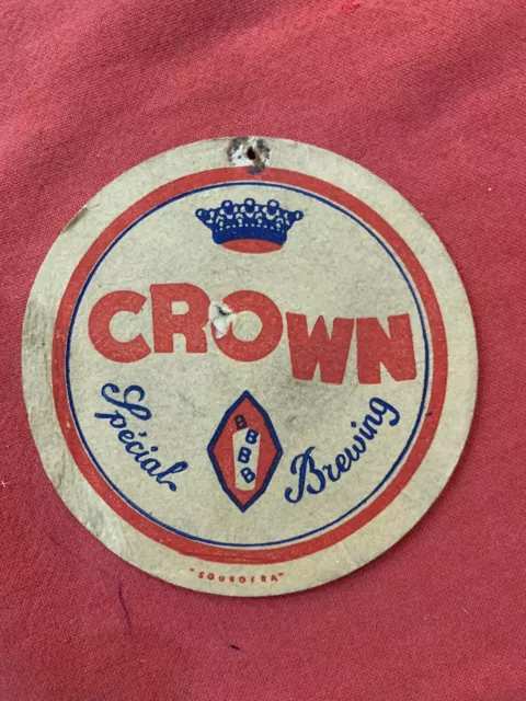 Ancien Sous-Bock - Crown Spécial Brewing (Bouchart) Soubofra