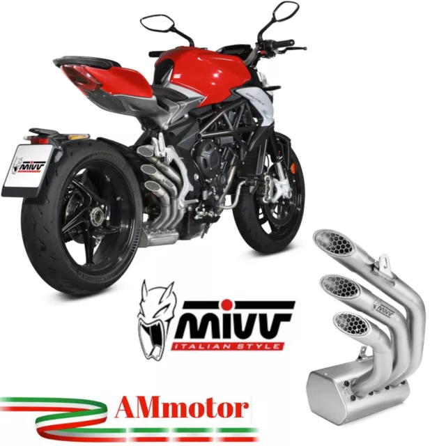 Auspuff Motorrad Mivv MV Agusta Brutale 800 RR 2020 Endtopf Speed Edge Edelstahl