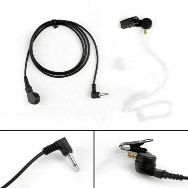 1X 3.5mm Listen Only Security Covert Acoustic Tube Headset For MP3 MP4 Phone UK